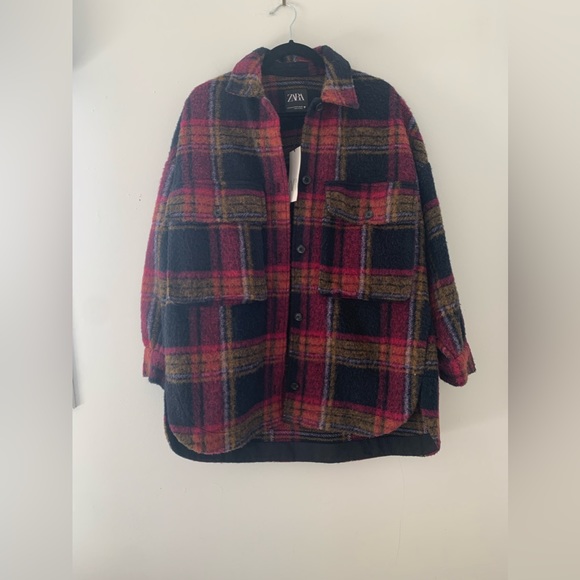 NWT ZARA Trf oversized shacket. - Picture 4 of 7